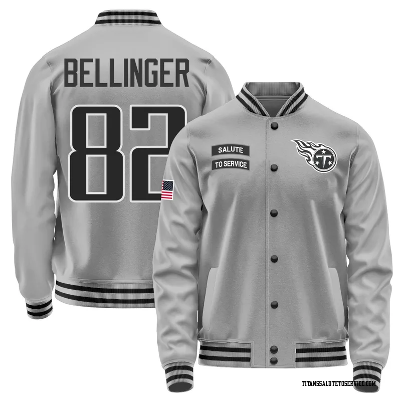 Youth Daniel Bellinger Tennessee Titans Gray Salute to Service Performance Jacket