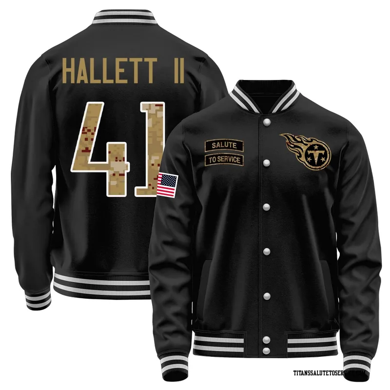 Youth Erick Hallett II Tennessee Titans Black Salute to Service Sideline Performance Jacket