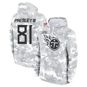 Youth Hal Presley III Tennessee Titans Camo Arctic 2024 Salute to Service Club Fleece Pullover Hoodie