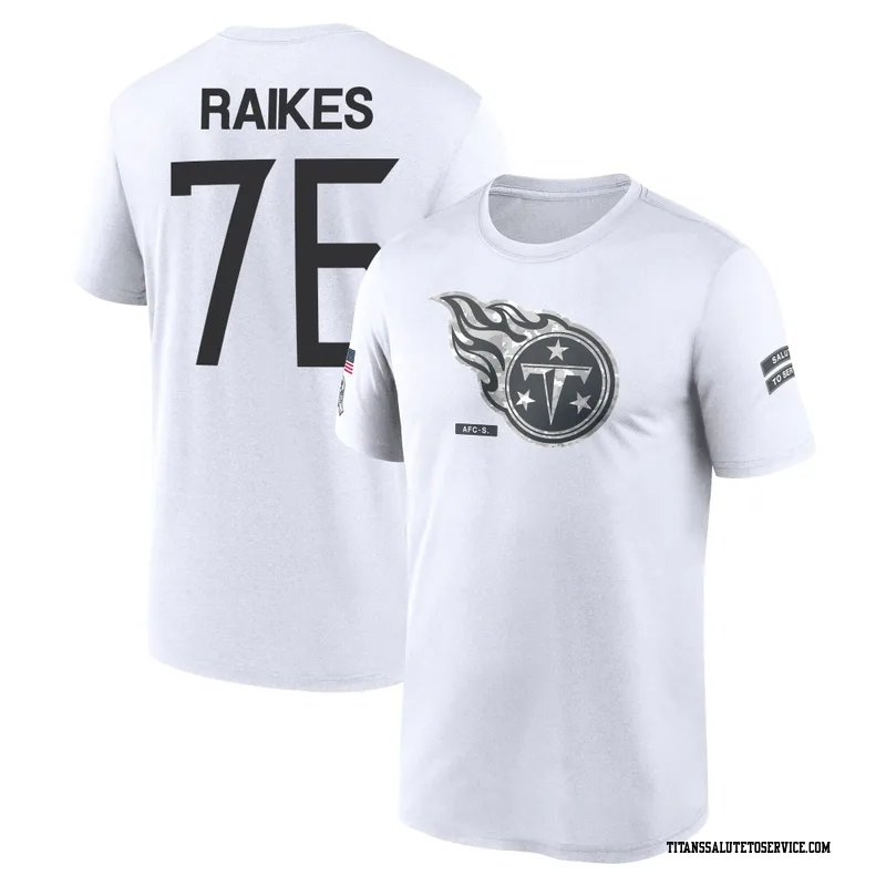 Youth Isaiah Raikes Tennessee Titans Legend White 2024 Salute to Service Performance T-Shirt
