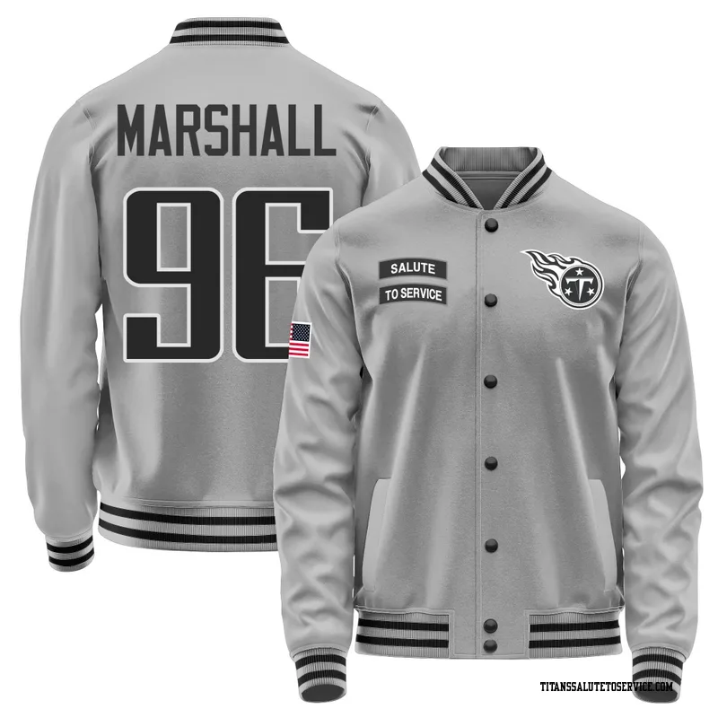 Youth Jackie Marshall Tennessee Titans Gray Salute to Service Performance Jacket