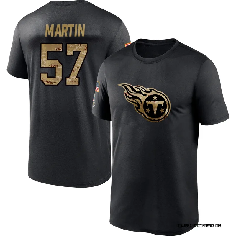 Youth Jacob Martin Tennessee Titans Black 2020 Salute To Service Performance T-Shirt