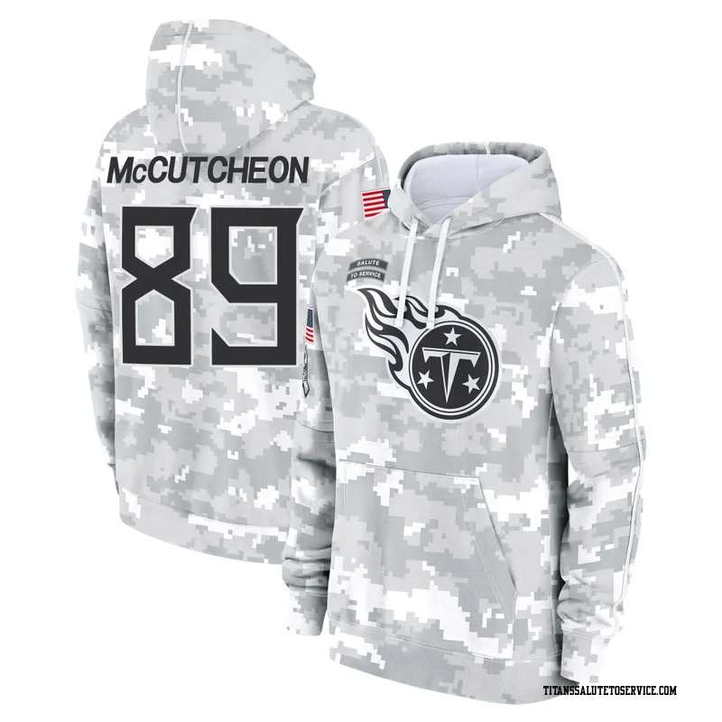 Youth Lance McCutcheon Tennessee Titans Camo Arctic 2024 Salute to Service Club Fleece Pullover Hoodie