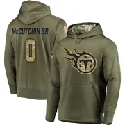 Youth Latrell McCutchin Sr. Tennessee Titans Olive Salute to Service Pullover Hoodie