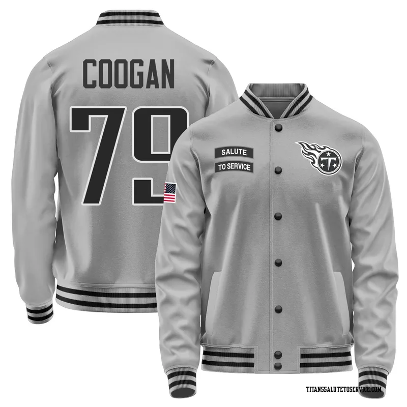 Youth Pat Coogan Tennessee Titans Gray Salute to Service Performance Jacket