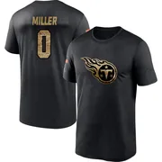 Youth Rasheed Miller Tennessee Titans Black 2020 Salute To Service Performance T-Shirt