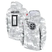 Youth Rasheed Miller Tennessee Titans Camo Arctic 2024 Salute to Service Club Fleece Pullover Hoodie