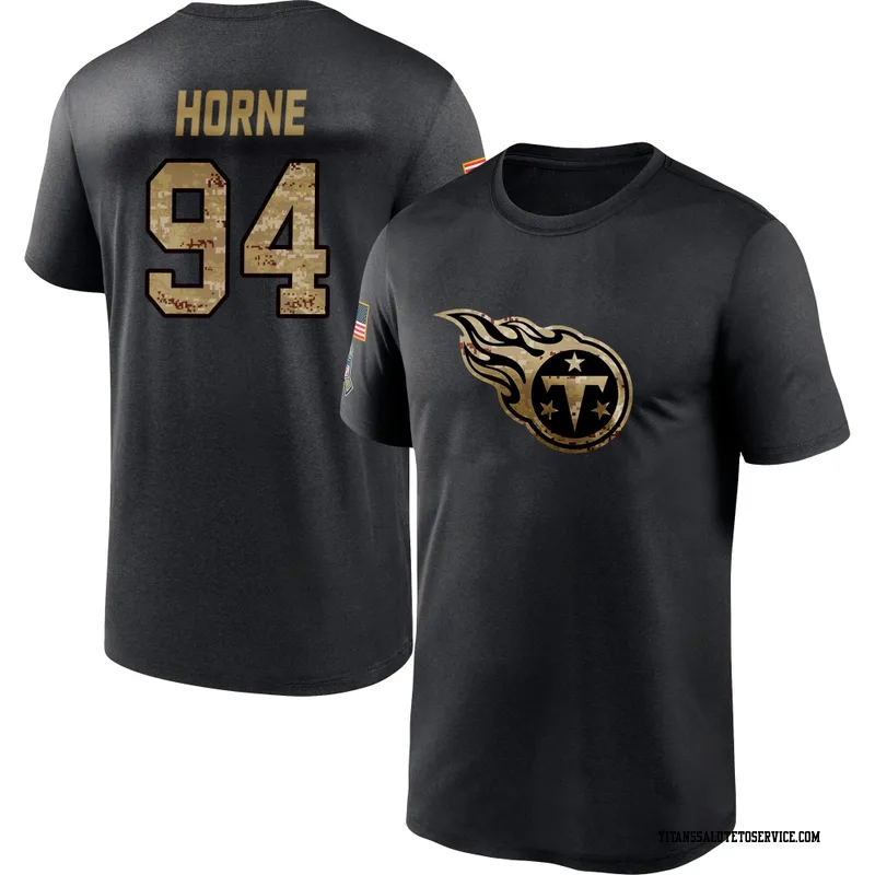 Youth Timmy Horne Tennessee Titans Black 2020 Salute To Service Performance T-Shirt