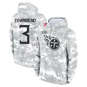 Youth Tommy Townsend Tennessee Titans Camo Arctic 2024 Salute to Service Club Fleece Pullover Hoodie