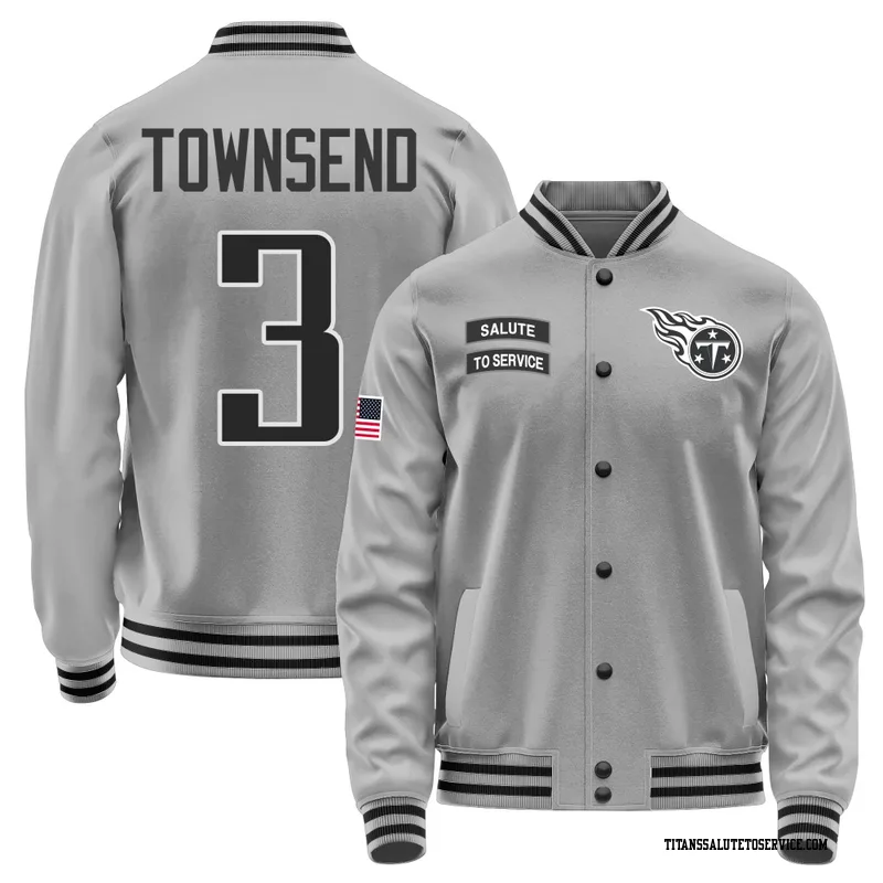 Youth Tommy Townsend Tennessee Titans Gray Salute to Service Performance Jacket