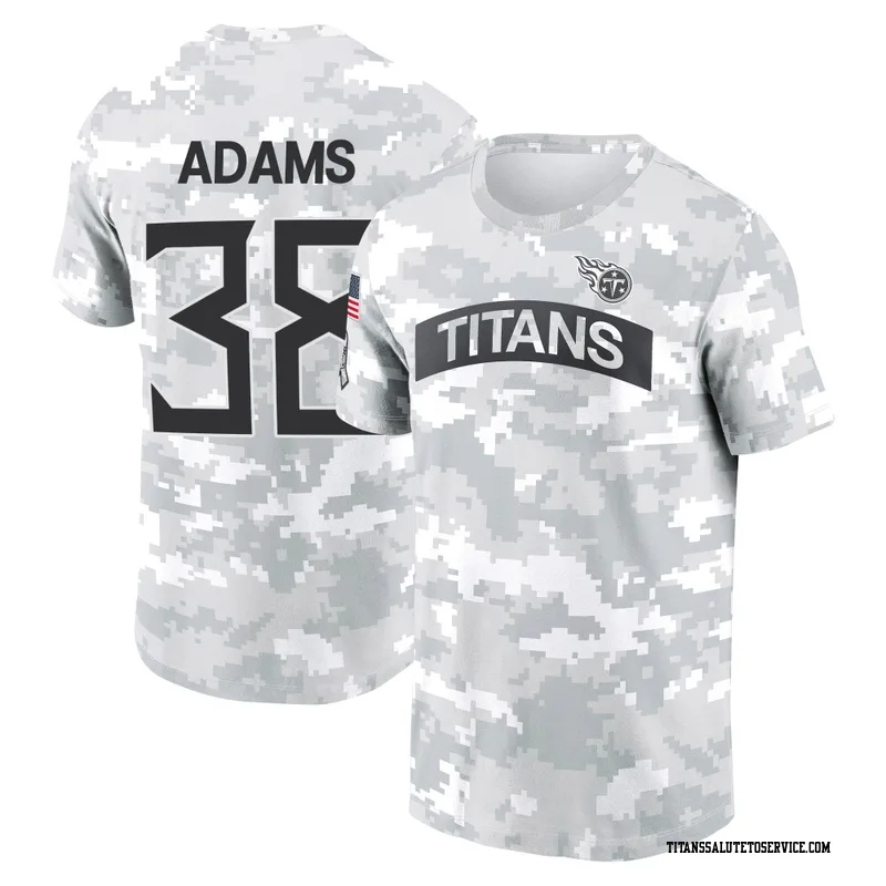 Youth Tony Adams Tennessee Titans Camo Arctic 2024 Salute to Service Performance T-Shirt