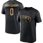 Youth Tyren Montgomery Tennessee Titans Black 2020 Salute To Service Performance T-Shirt